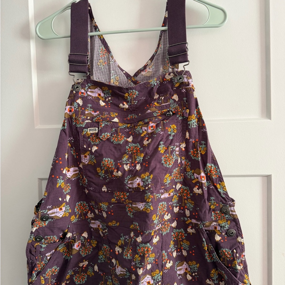 Duluth Trading Co Purple Patterned Overall  XL - Picture 3 of 10
